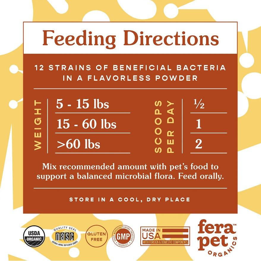 Fera Pet Organics - Organic Probiotics with Prebiotics