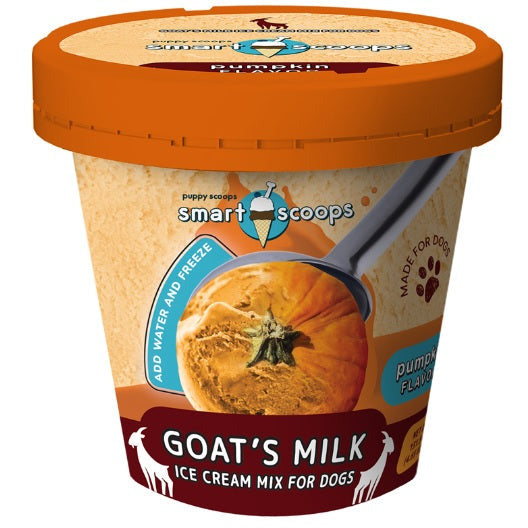 Puppy Scoops - Goat&#39;s Milk Pumpkin Ice Cream Mix for Dogs