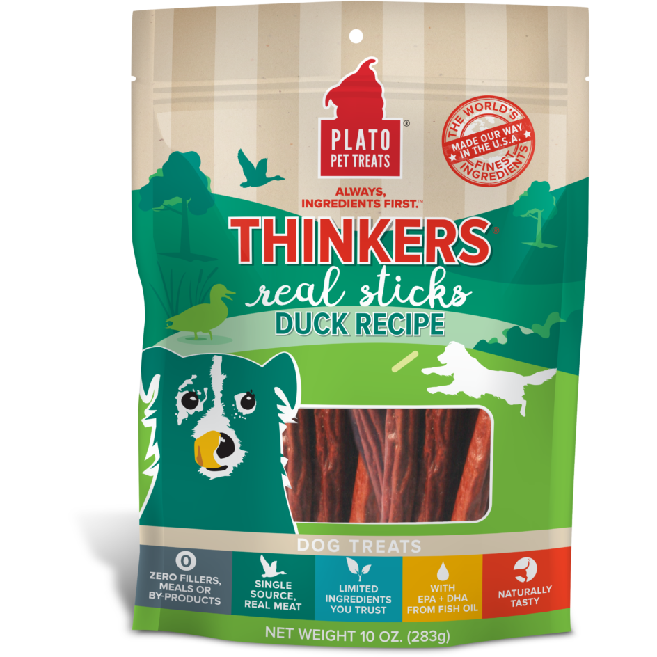 Plato Pet Treats - Duck Thinker Sticks