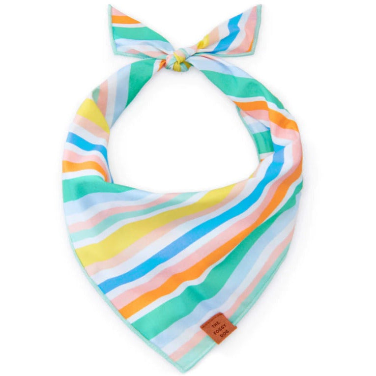 The Foggy Dog - Umbrella Stripe Bandana