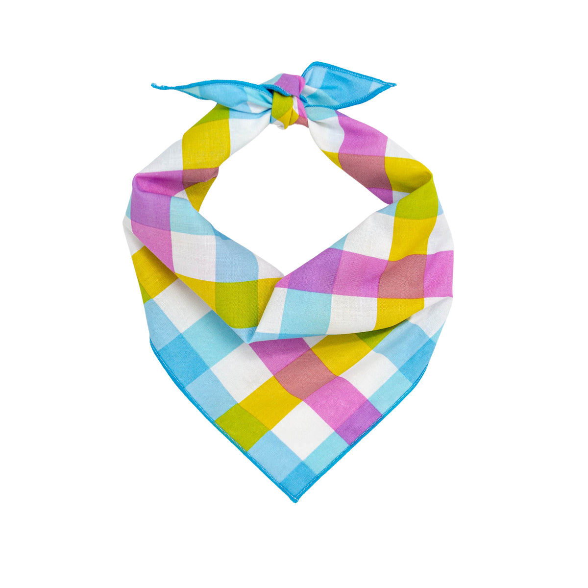 Paisley Paw Designs - Colorful Plaid Bandana