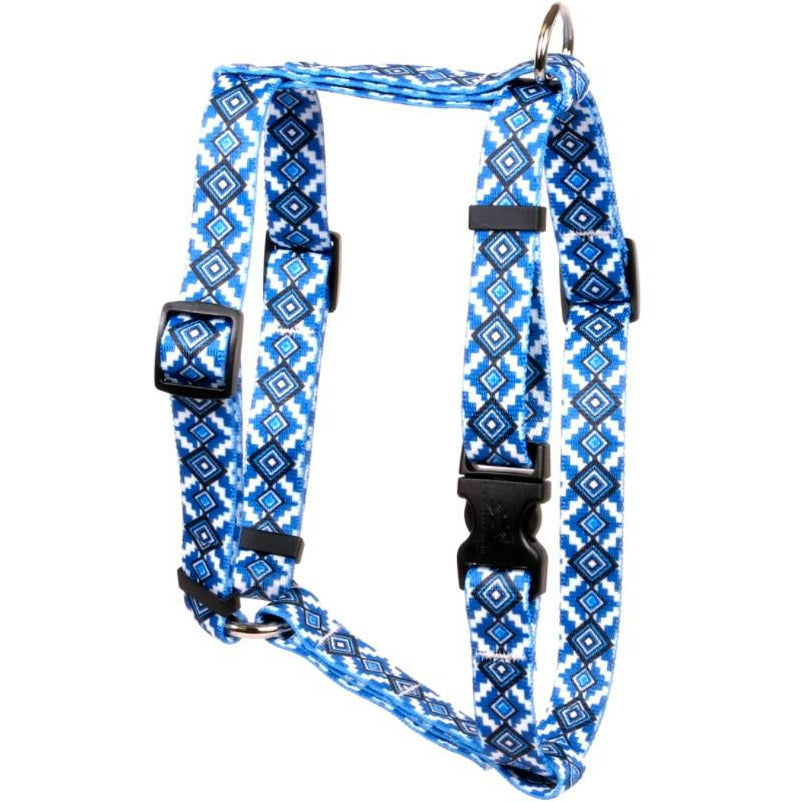 Yellow Dog Design Roman Harness Aztec Blue Dog Harness King Duke s Beaverton