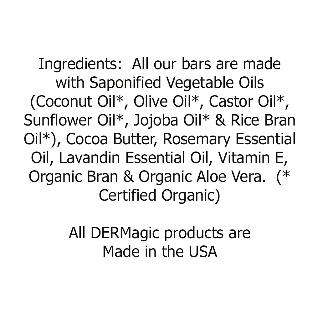 DERMagic - Organic Rosemary Lavender Shampoo Bar