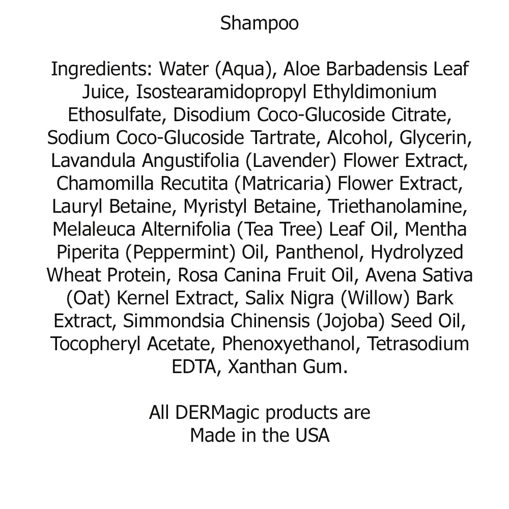 DERMagic - Peppermint & Tea Tree Oil Shampoo or Conditioner 12oz