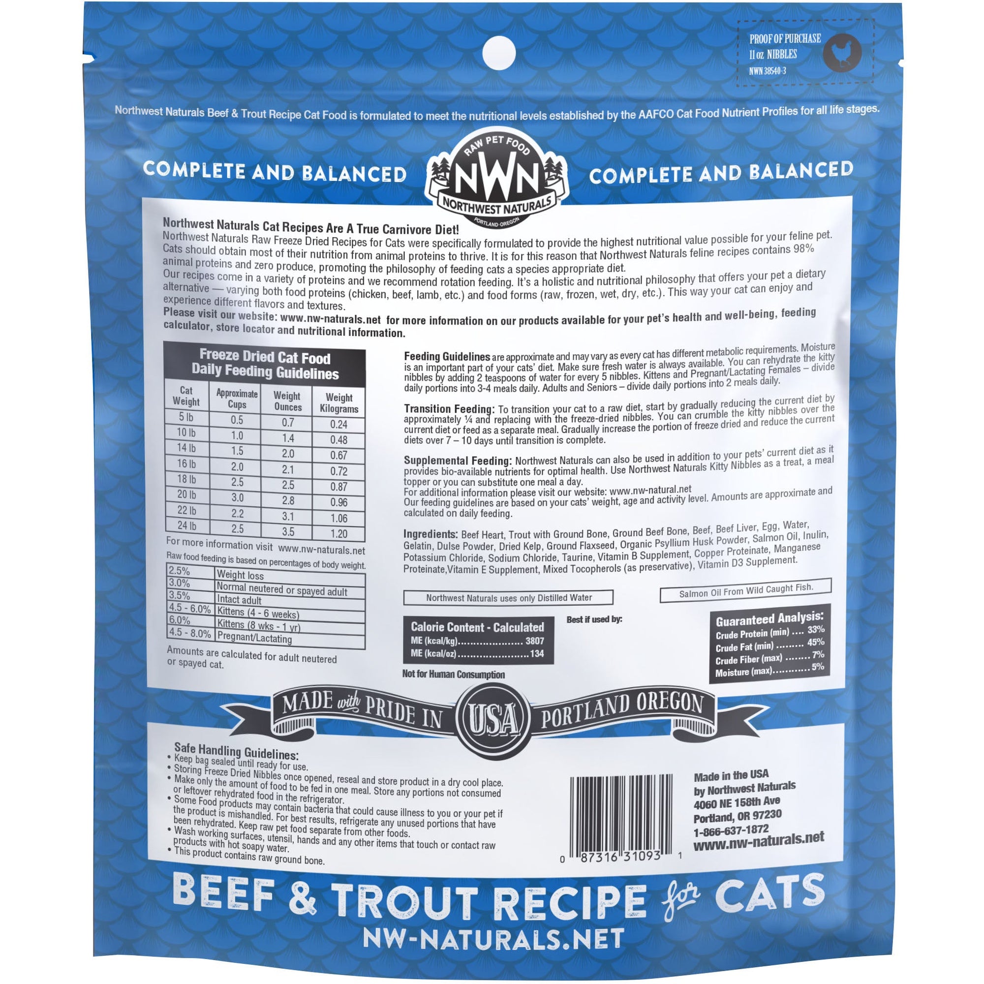 Northwest Naturals - Freeze Dried Cat Nibbles