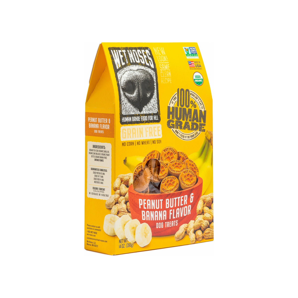 Wet Noses - Grain Free Peanut Butter &amp; Banana Treats 14 oz