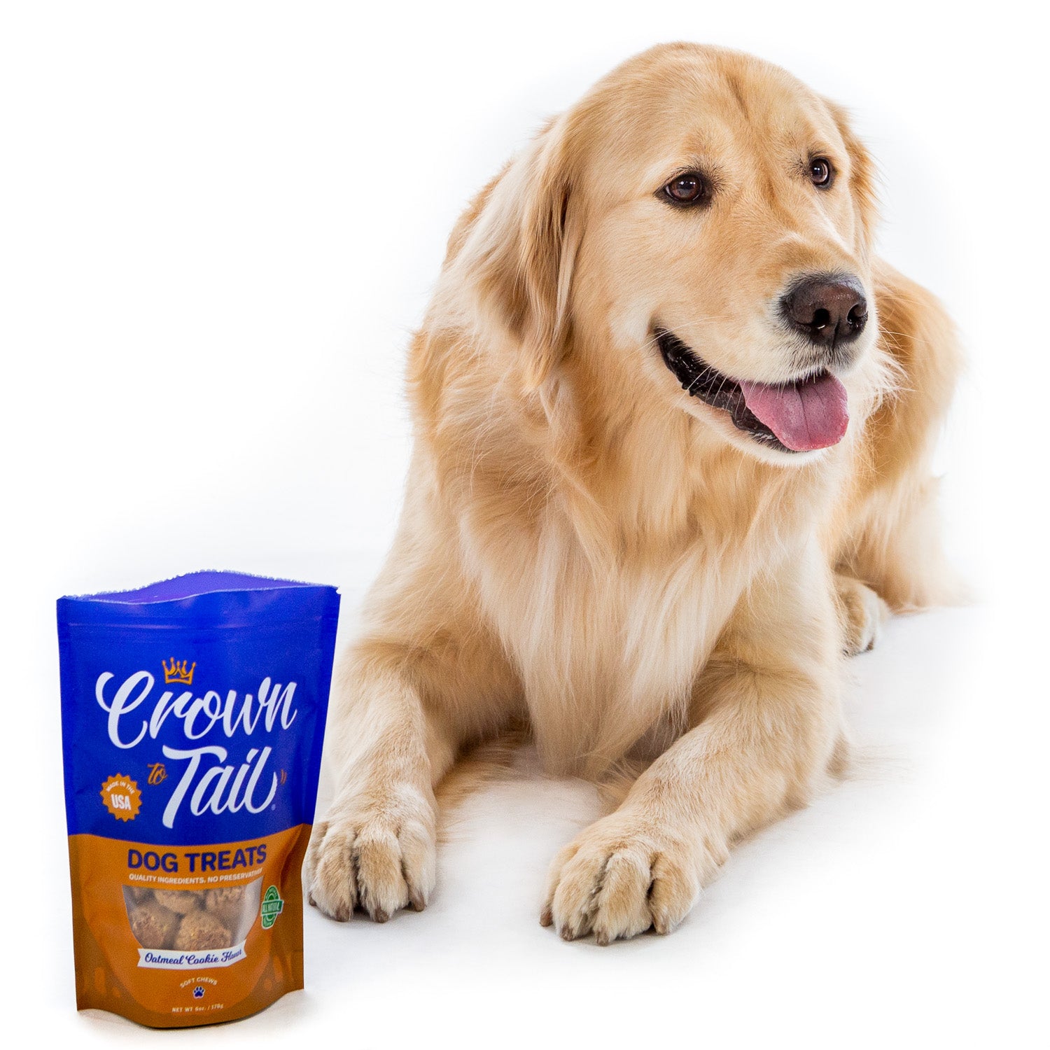 Crown to Tail Oatmeal Cookie Soft Chew Dog Treats