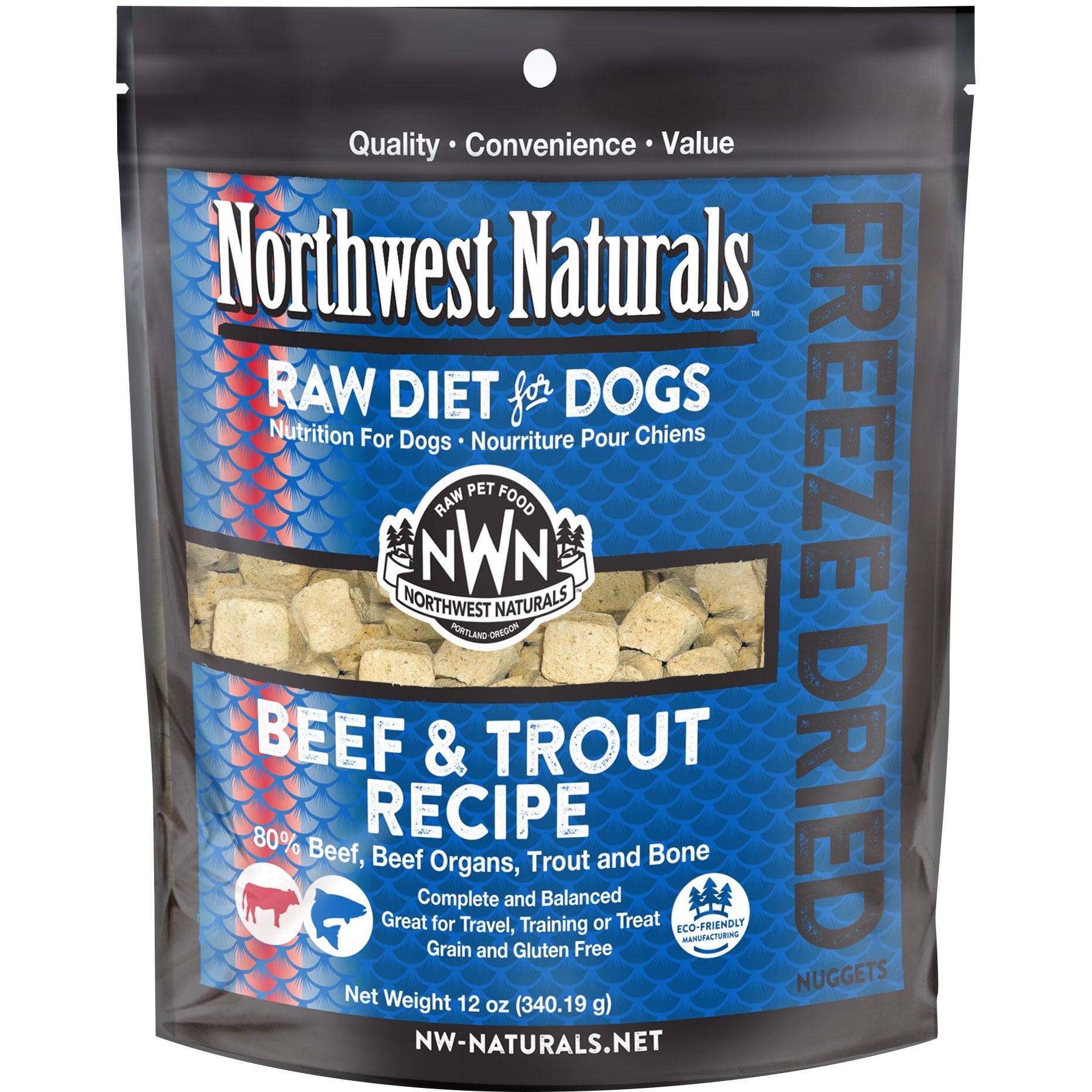 Northwest Naturals - Freeze Dried Nuggets for Dogs 12oz