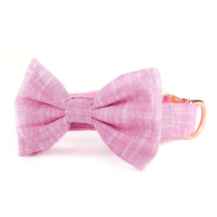 The Foggy Dog - Orchid Bow Tie &amp; Collar Set