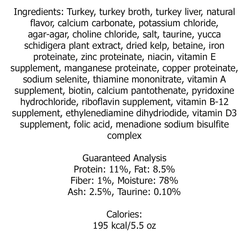 PureVita - Grain Free Turkey & Turkey Liver Cat Food