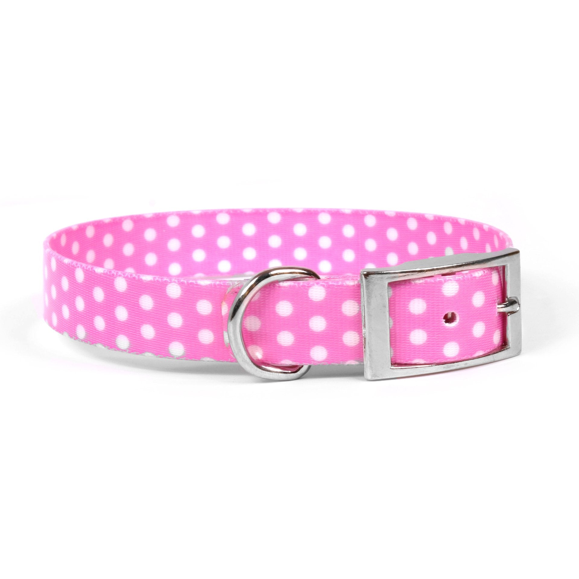 Pink polka 2024 dot dog collar