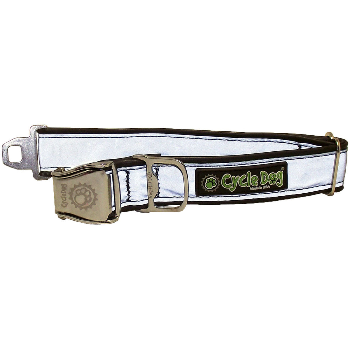 Cycle Dog Reflective Collars -  Silver