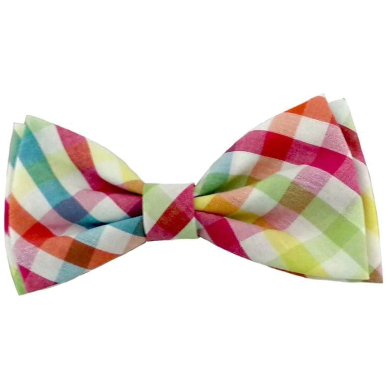 Huxley &amp; Kent - Yellow &amp; Orange Check Bow Tie