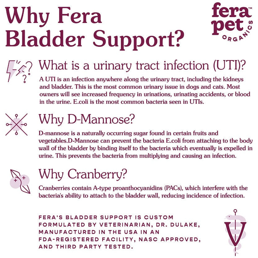 Fera Pet Organics - Bladder Support for Dogs and Cats