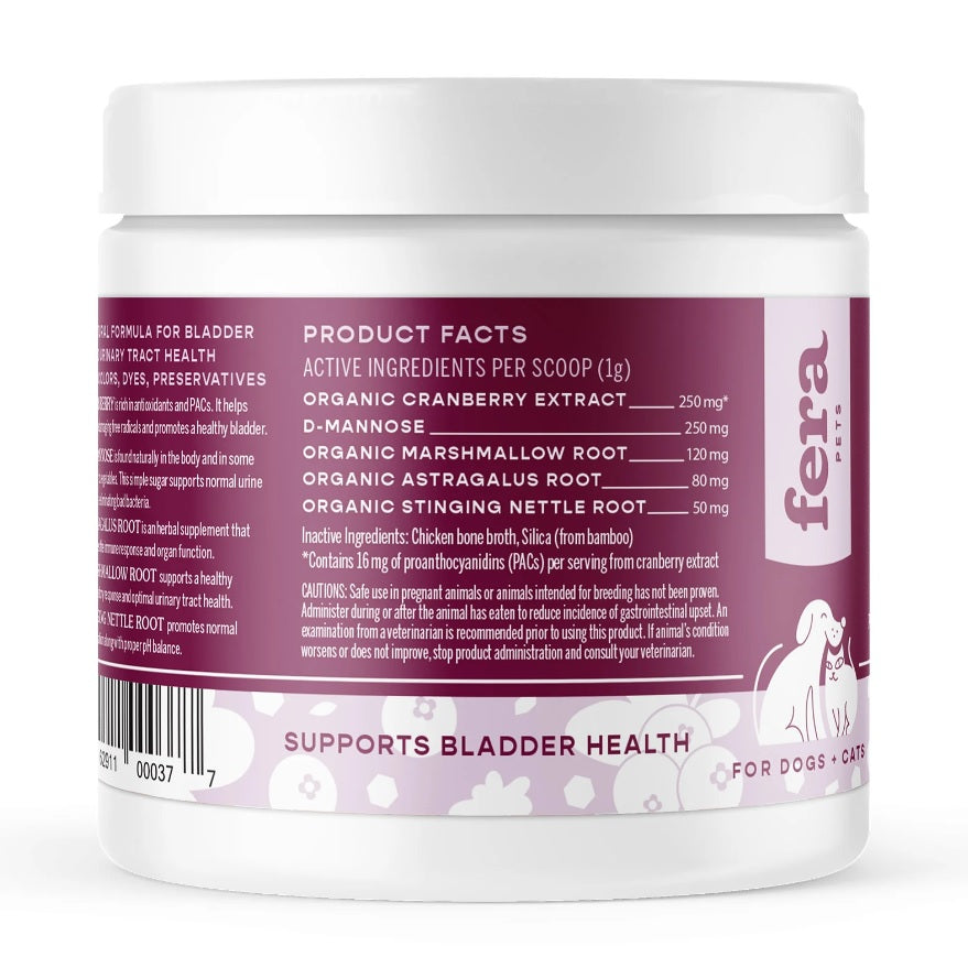 Fera Pet Organics - Bladder Support for Dogs and Cats