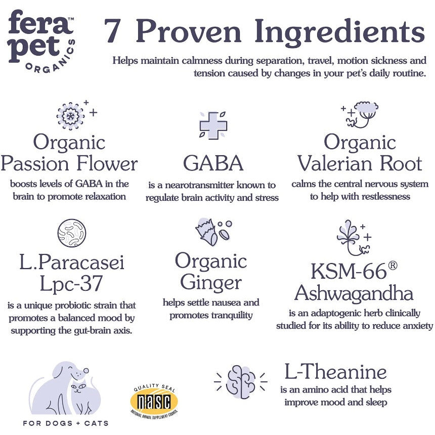 Fera Pet Organics - Calming Support for Dogs and Cats