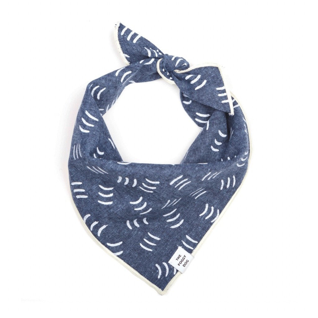 The Foggy Dog - Denim Waves Bandana