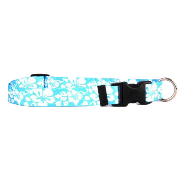 Yellow Dog Design - Island Floral Blue Cat Collars