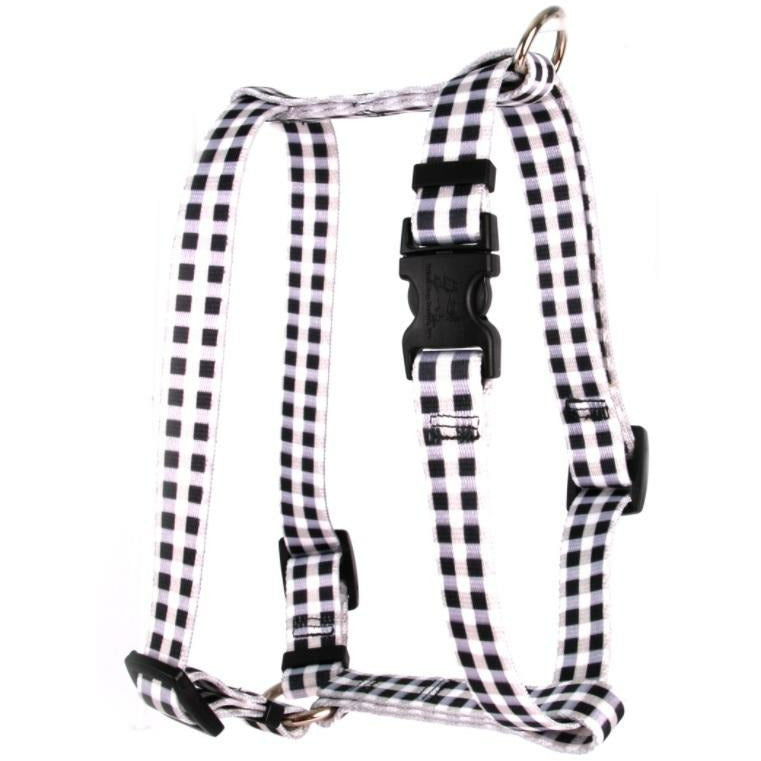 Yellow Dog Design - Roman Dog Harness, Gingham Black