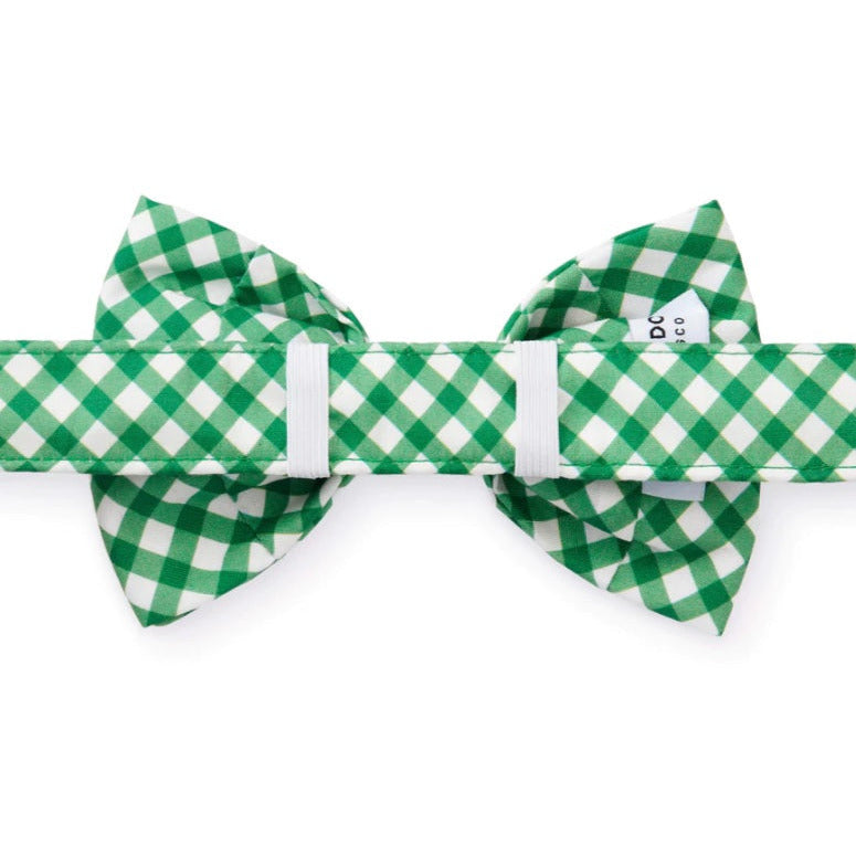 The Foggy Dog - Grass Gingham Bow Tie