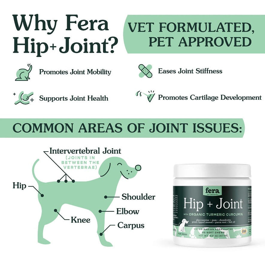 Fera Pet Organics - Hip + Joint Support for Dogs