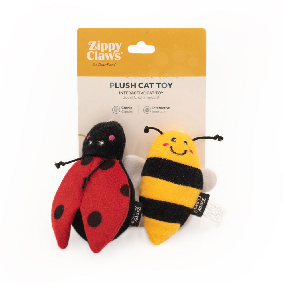 ZippyClaws 2-Pack - Ladybug and Bee