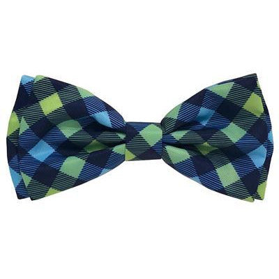 Huxley &amp; Kent - Navy Check Bow Tie