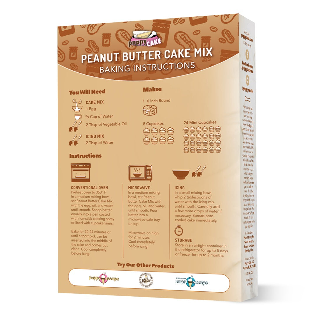 Puppy cake wheat store free cake mix