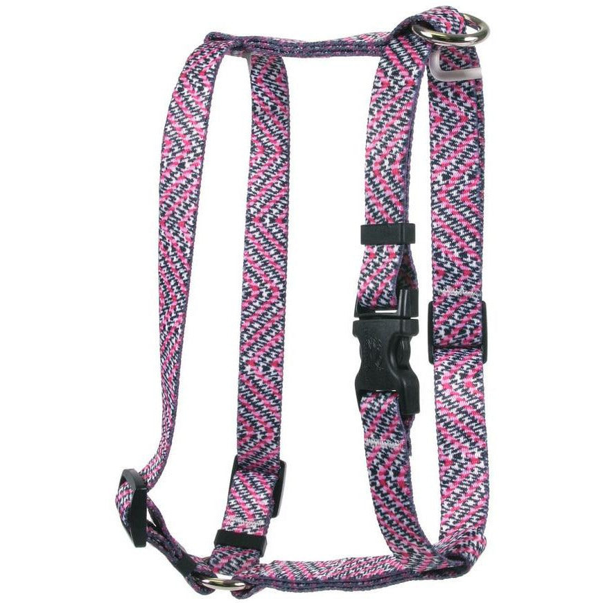 Yellow Dog Design - Roman Dog Harness, Pink Tweed