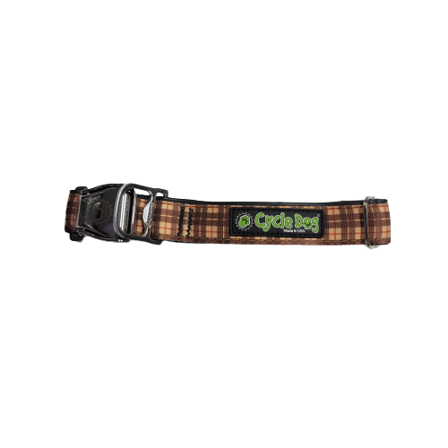 Cycle Dog - Tan Plaid Collar