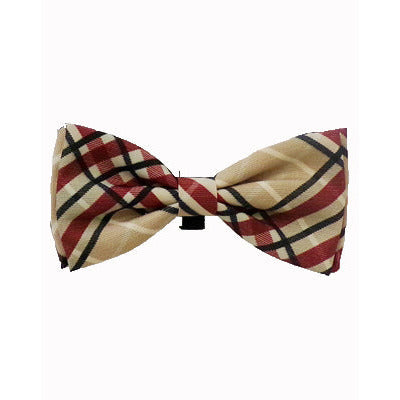 Huxley &amp; Kent - Tan Plaid Bow Tie