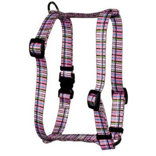 Yellow Dog Design - Roman Dog Harness, Tartan Pink