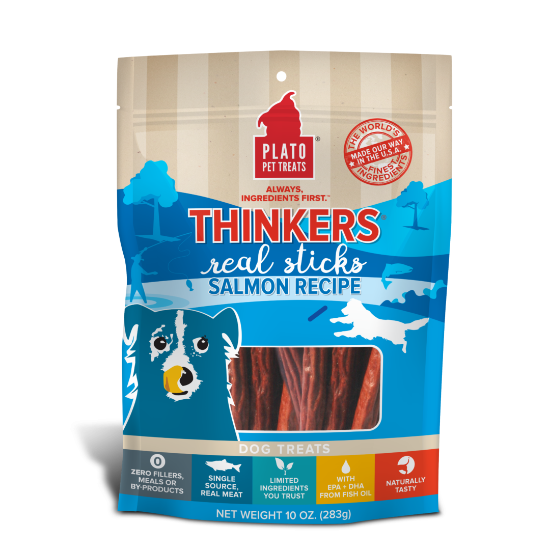 Plato Pet Treats - Salmon Thinker Sticks