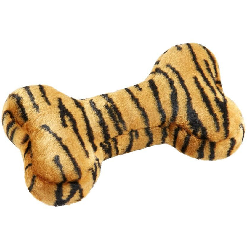 Fluffy Paws Dog Toy, Durable Squeaky Bone-Shaped Pet Toy, [Dual